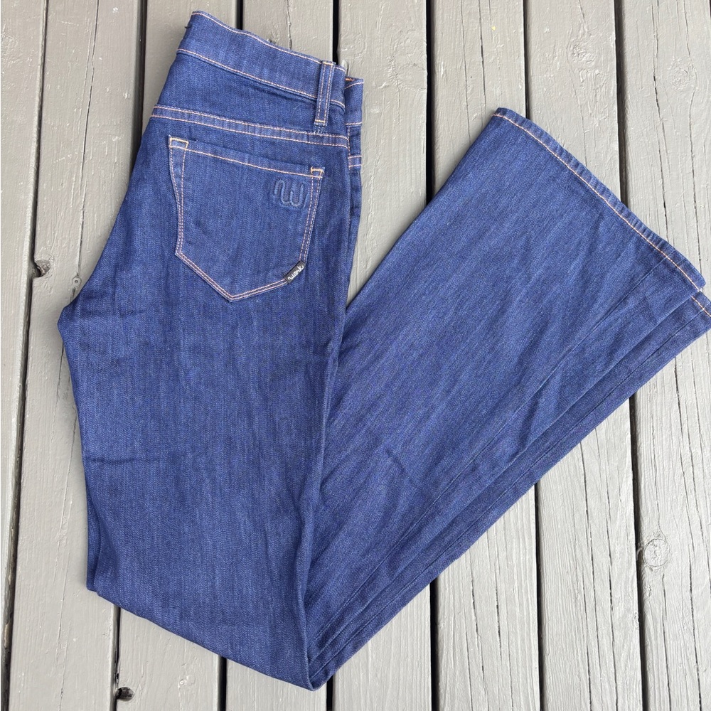 Women's WORK flare Blue Jeans